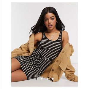 Brave Soul button down mini dress with tie waist